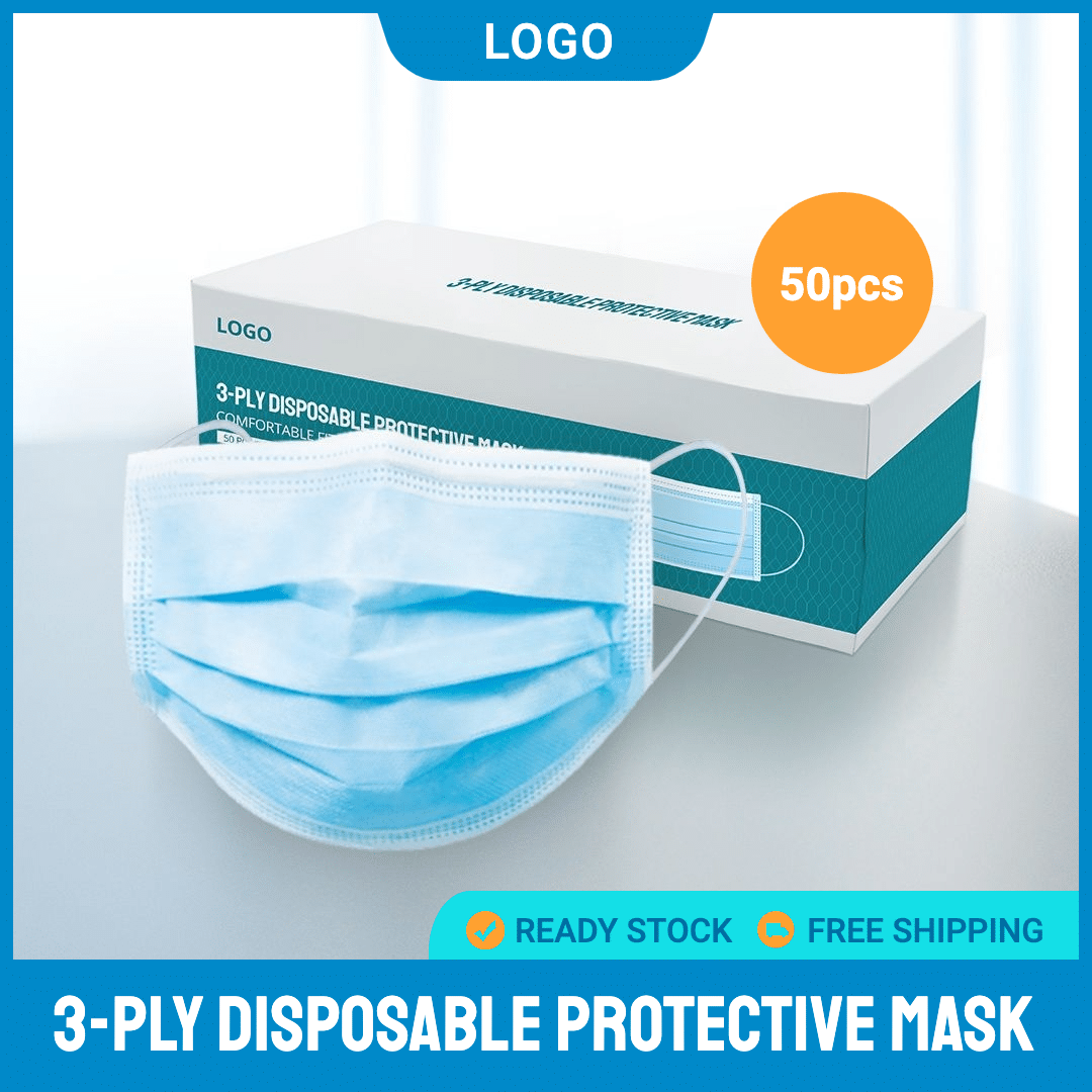 Protective Face Mask Ecommerce Product Image预览效果