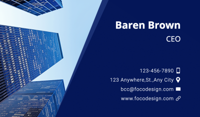 Commercial Architecture Enterperneur Personal Information Business Card