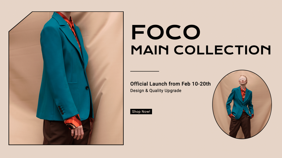 Men’s Clothing New Collection Promotion Template Simple Style Poster Ecommerce Banner预览效果