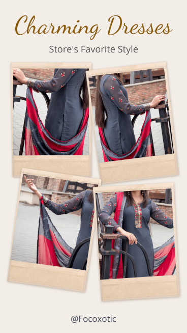 Women's Charming Dresses Display Promo Ecommerce Story预览效果