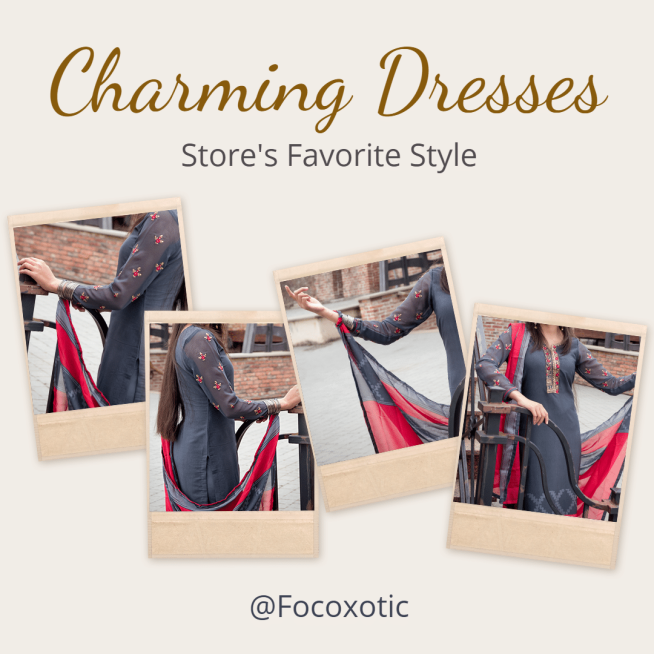 Charming Dress Clothing Bags Promotion Poster Simple Fashion Style Ecommerce Story预览效果