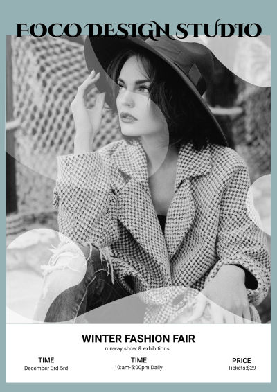 Women's Wear Winter Fashion Fair Propaganda Commercial Use Poster