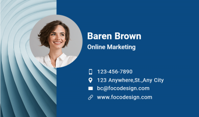 Literary Portrait Enterperneur Personal Information Business Card