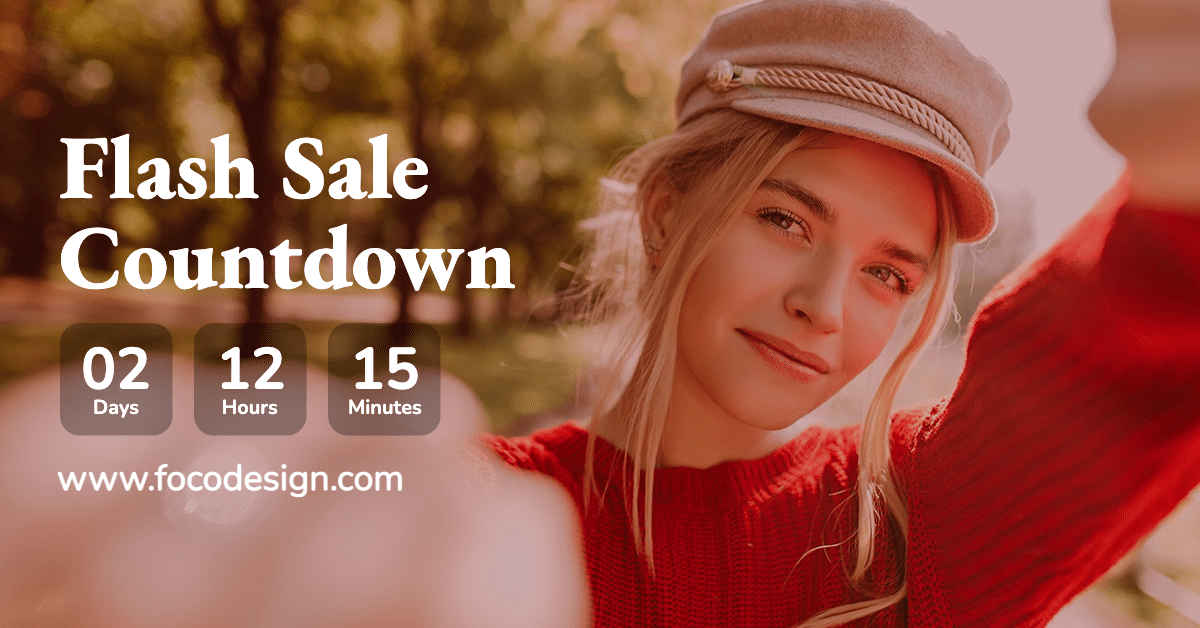 Sweater Girl Simple Women's Wear Flash Sale Countdown Ecommerce Banner预览效果