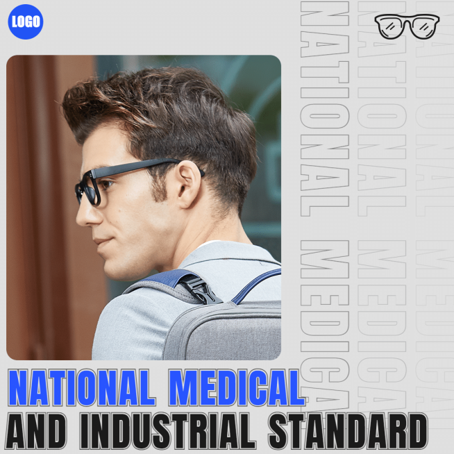 Blue Text Simple Goggles Display Ecommerce Product Image预览效果