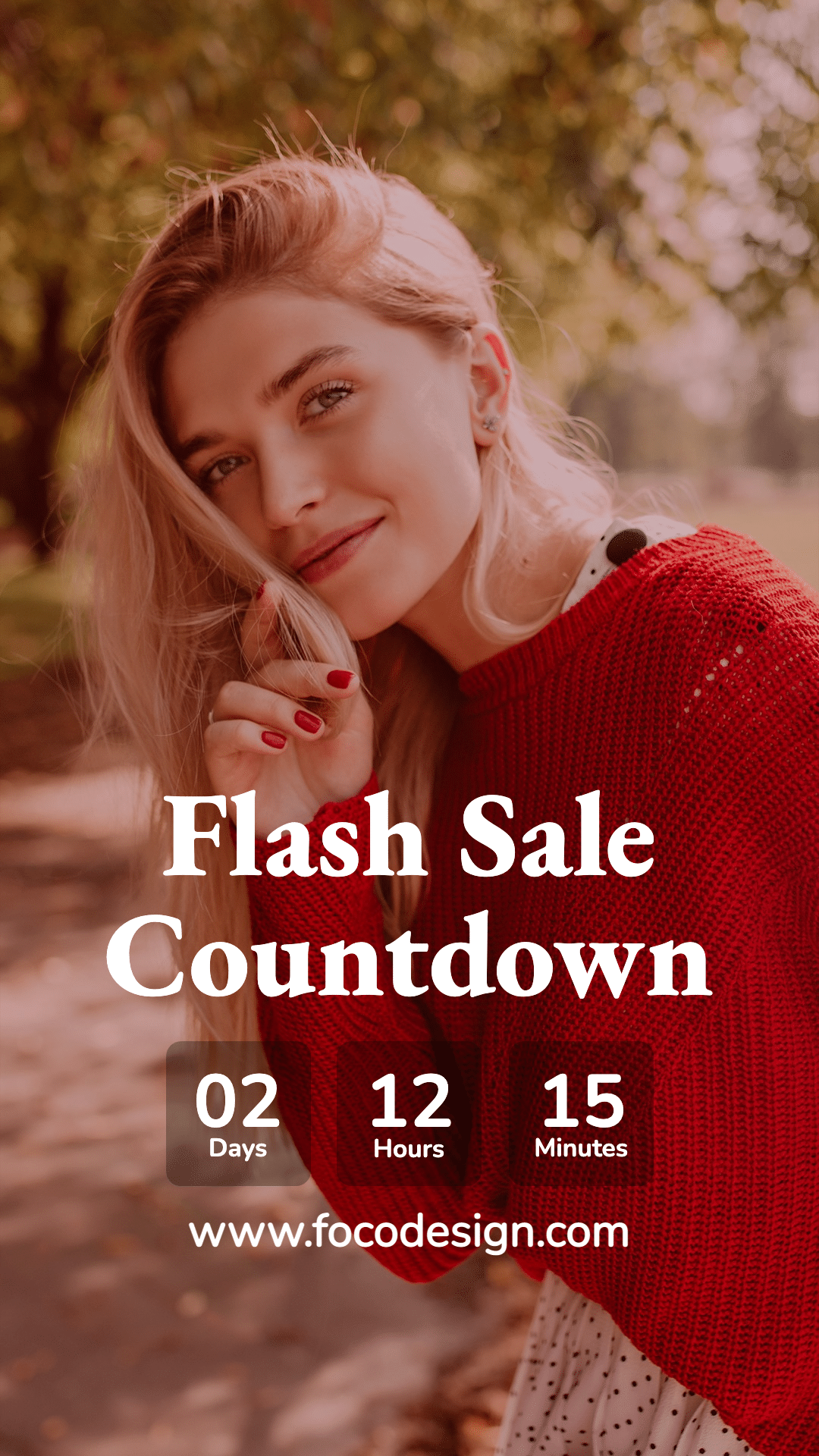 Number Element Simple Women's Wear Flash Sale Countdown Ecommerce Story