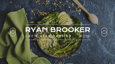 Commercial Health Food Blogger Vegetable Fruit YouTube Cover 