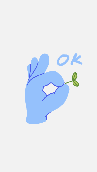 Simple Literary OK Hand Gestures Instagram Highlight