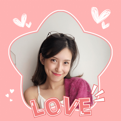 情人节情侣头像星星框女生