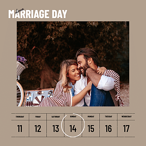 Marriage Anniversary Mark Template