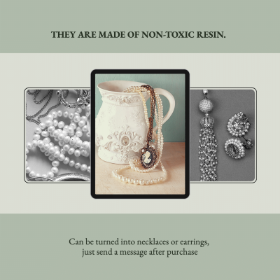 Rectangle Frame Literary Handmade Jewelry Promo Ecommerce Product Image