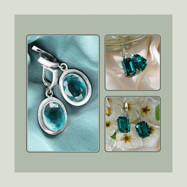 Square Element Literary Handmade Jewelry Promo Ecommerce Product Image预览效果