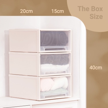 Brown Color Block Literary Style Storage Box Display Ecommerce Product Image