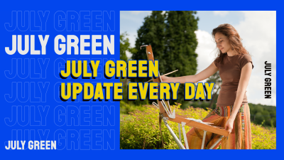 Literary July Green Painter YouTube Cover