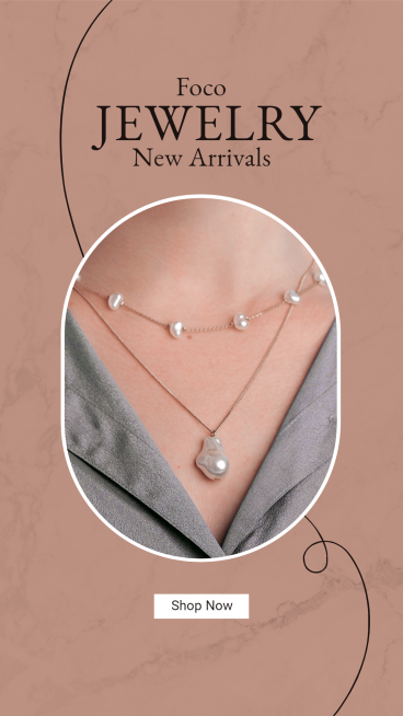 Marble Background Literary Style Jewelry Necklaces Display Ecommerce Story预览效果