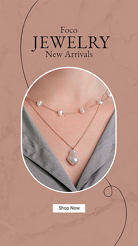 Marble Background Literary Style Jewelry Necklaces Display Ecommerce Story