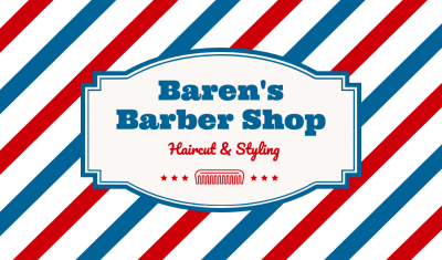 Haircutter Introduction Business Card