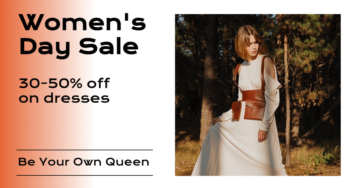 Gradual Change Color Fashion Women's Day Sale Promotion Ecommerce Banner预览效果
