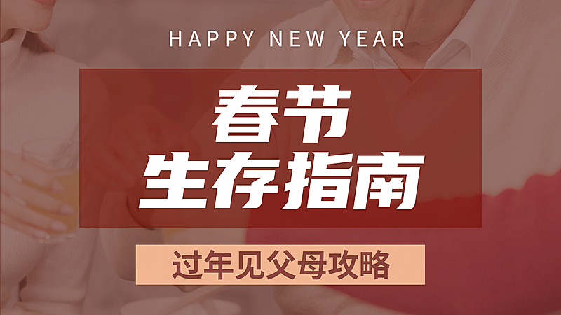 简约春节指南攻略分享娱乐视频封面