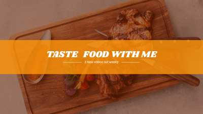 Foodie Blogger Channel YouTube Cover