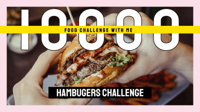 Simple Fashion Hamburger Challenge YouTube Thumbnail