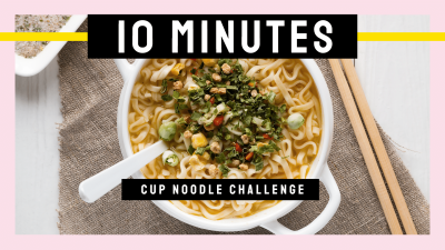 Creative Cup Noodle Challenge YouTube Thumbnail