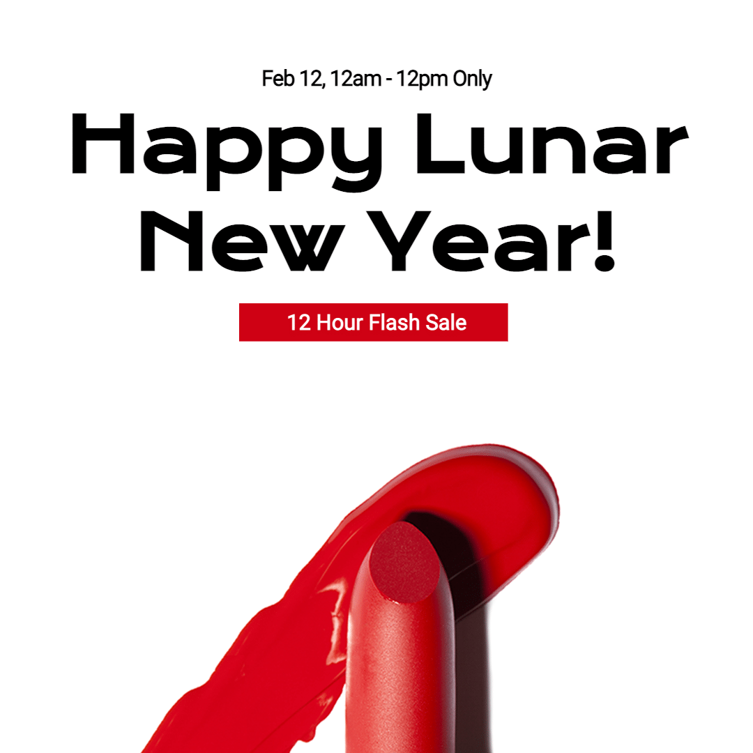New Year Cosmetic Product Display Promotion Poster 预览效果