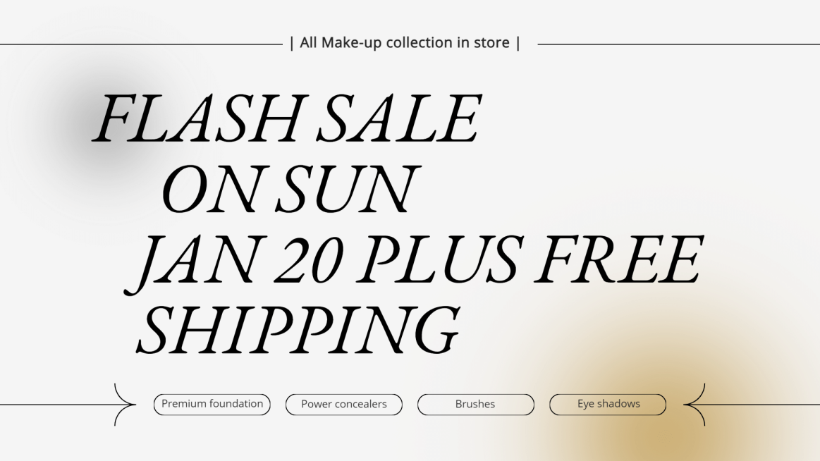 Simple Fashion Style Black Line Element Typesetting Makeup Products Promotion Ecommerce Banner预览效果