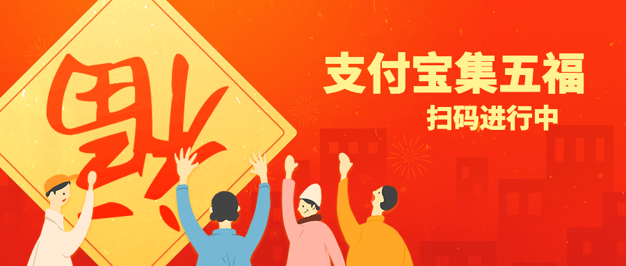集福扫福福卡公众号首图预览效果
