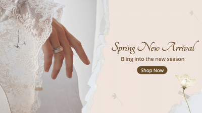 Simple Ring Spring New Arrival Facebook Cover