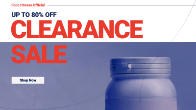 Clearance Sale Template Fashion Simple Style Poster Ecommerce Banner