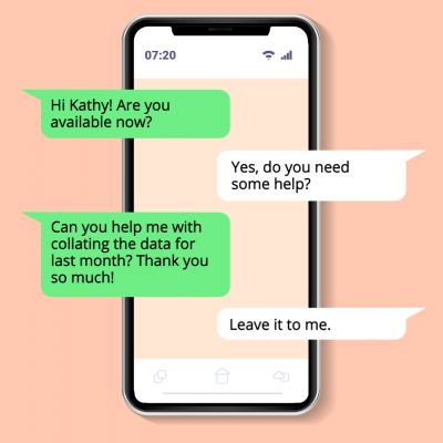 Digital Device Dialogue Phone Simulated Instagram Post Image