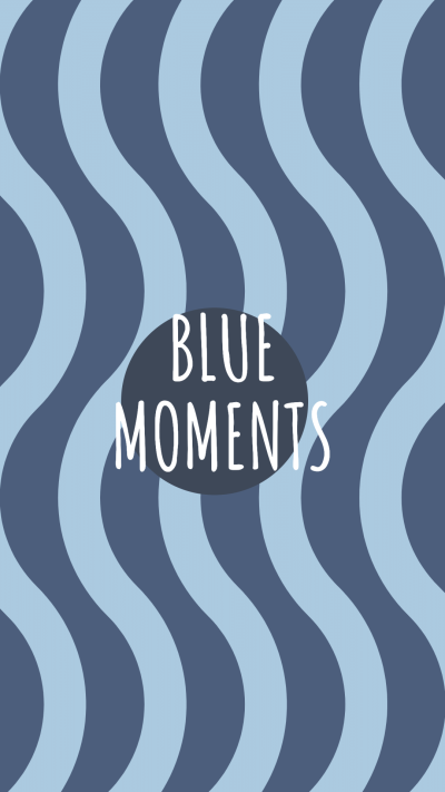 Fashion Circle Frame Text Blue Moment Instagram Highlight
