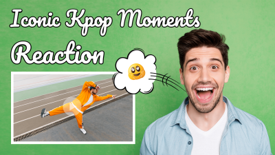 Simple Iconic Kpop Moments Reaction YouTube Thumbnail