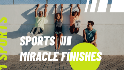 Creative Sports Miracle Finishes YouTube Thumbnail