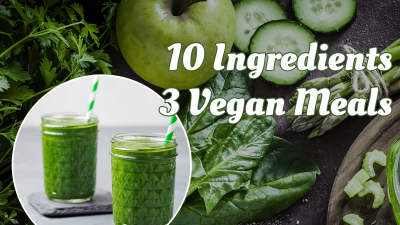 Healthy Ingredients Vegan Meals Blogger YouTube Thumbnail