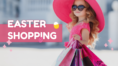 Children's Fashion Blogger Easter Video YouTube Thumbnail