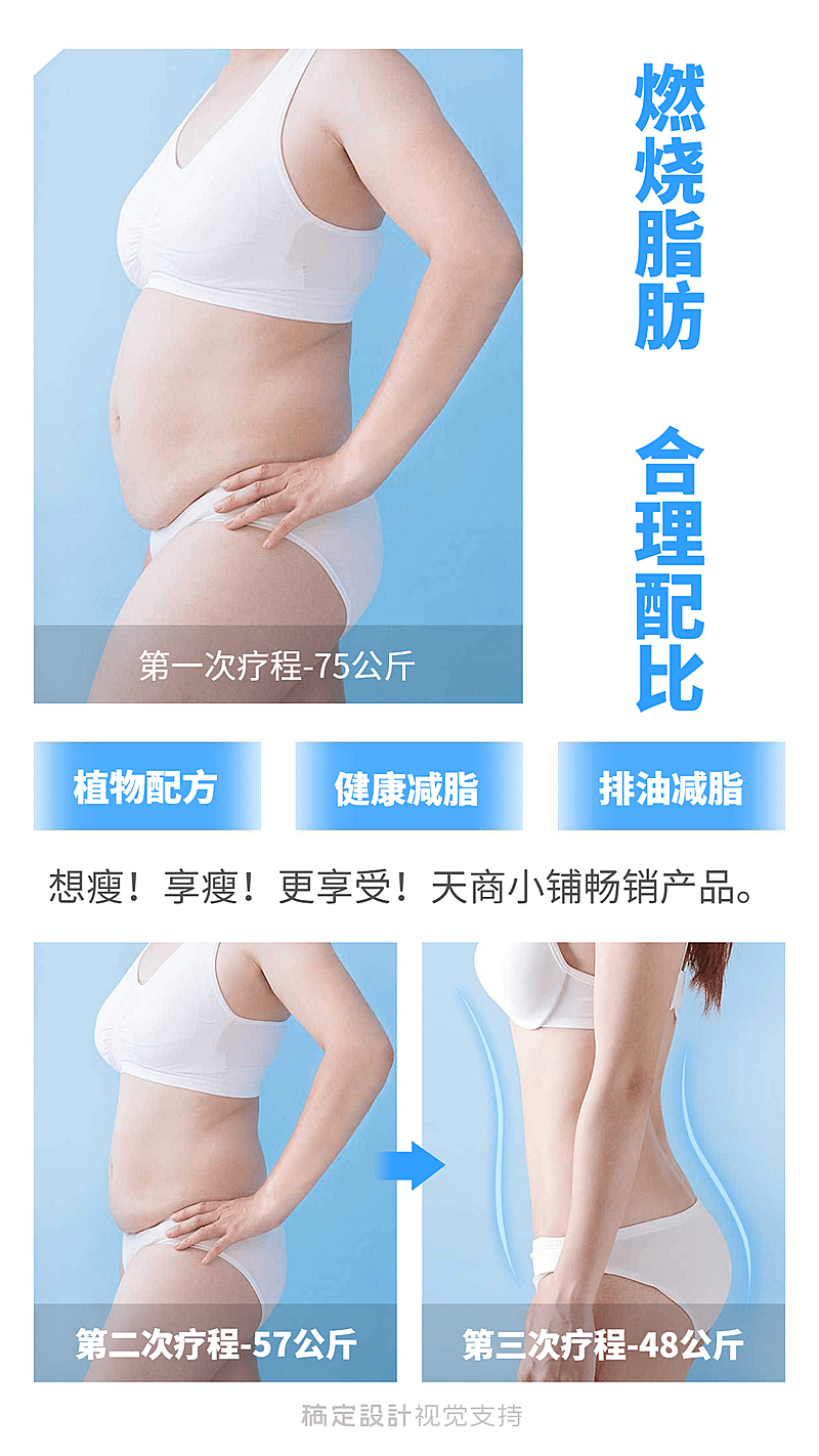 使用产品的疗程变化对比图