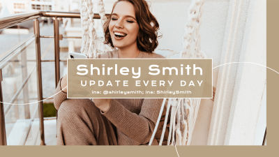 Simple Fashion Blogger Contact Information YouTube Cover