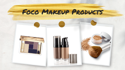 Creative Gold Brush Frame Makeup Products YouTube Thumbnail