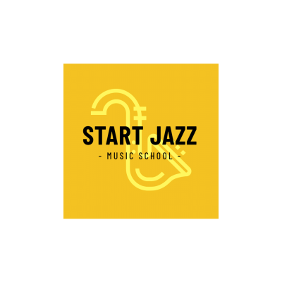 Literary Style Music School Jazz Logo Image