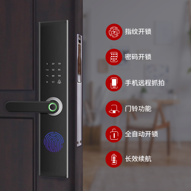 家装门锁智能锁直通车主图预览效果