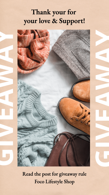 Minimalist Men's Wear Giveaway Ecommerce Story预览效果