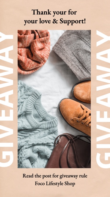 Minimalist Men's Wear Giveaway Ecommerce Story