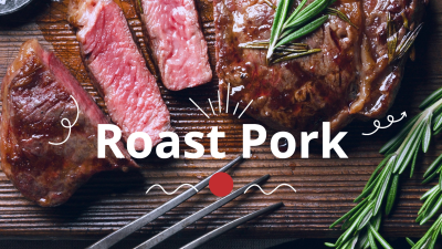 Roast Pork Chef Blogger YouTube Thumbnail