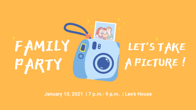 Creative Family Party Facebook Event Cover