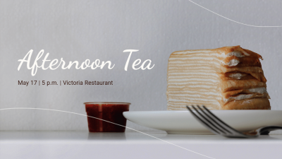 Literary Afternoon Tea Facebook Event Cover