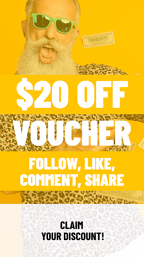 Sunglasses Man Background Minimalist Cash Back Voucher Ecommerce Story