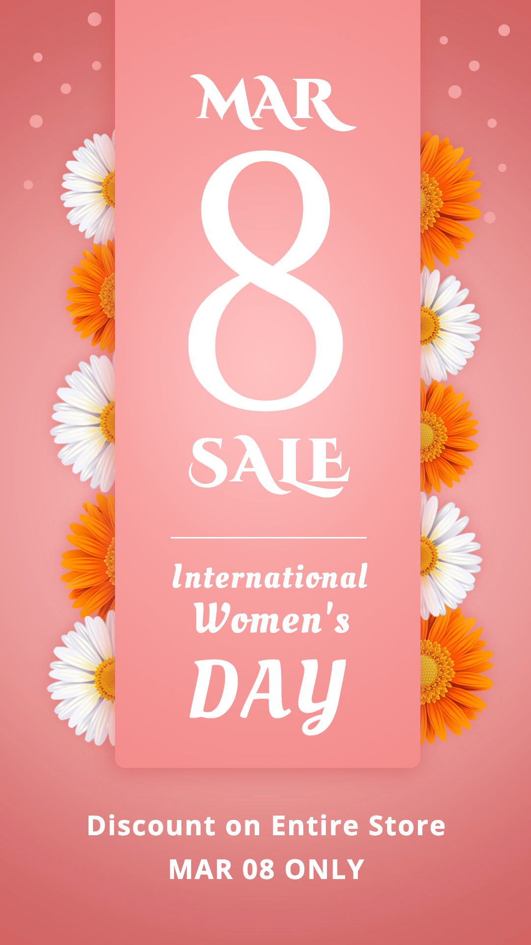 Women's Day Promotion Poster Ecommerce Story预览效果