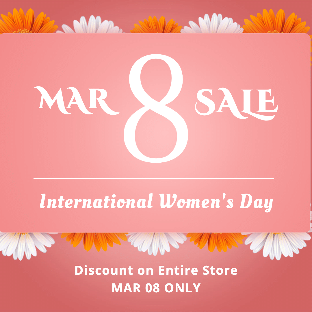 International Women's Day Sales Ecommerce Product Image